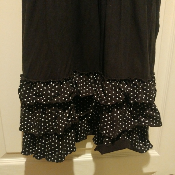 Cute PINK Black & White Ruffled Sundress! L - Picture 4 of 7